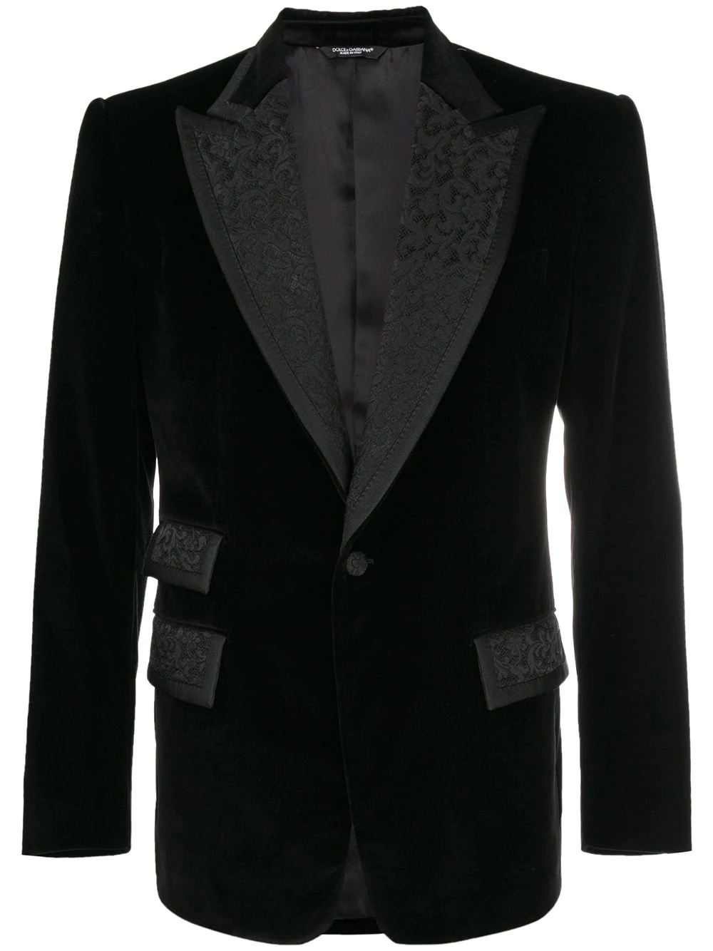 formal embroidered blazer - 1