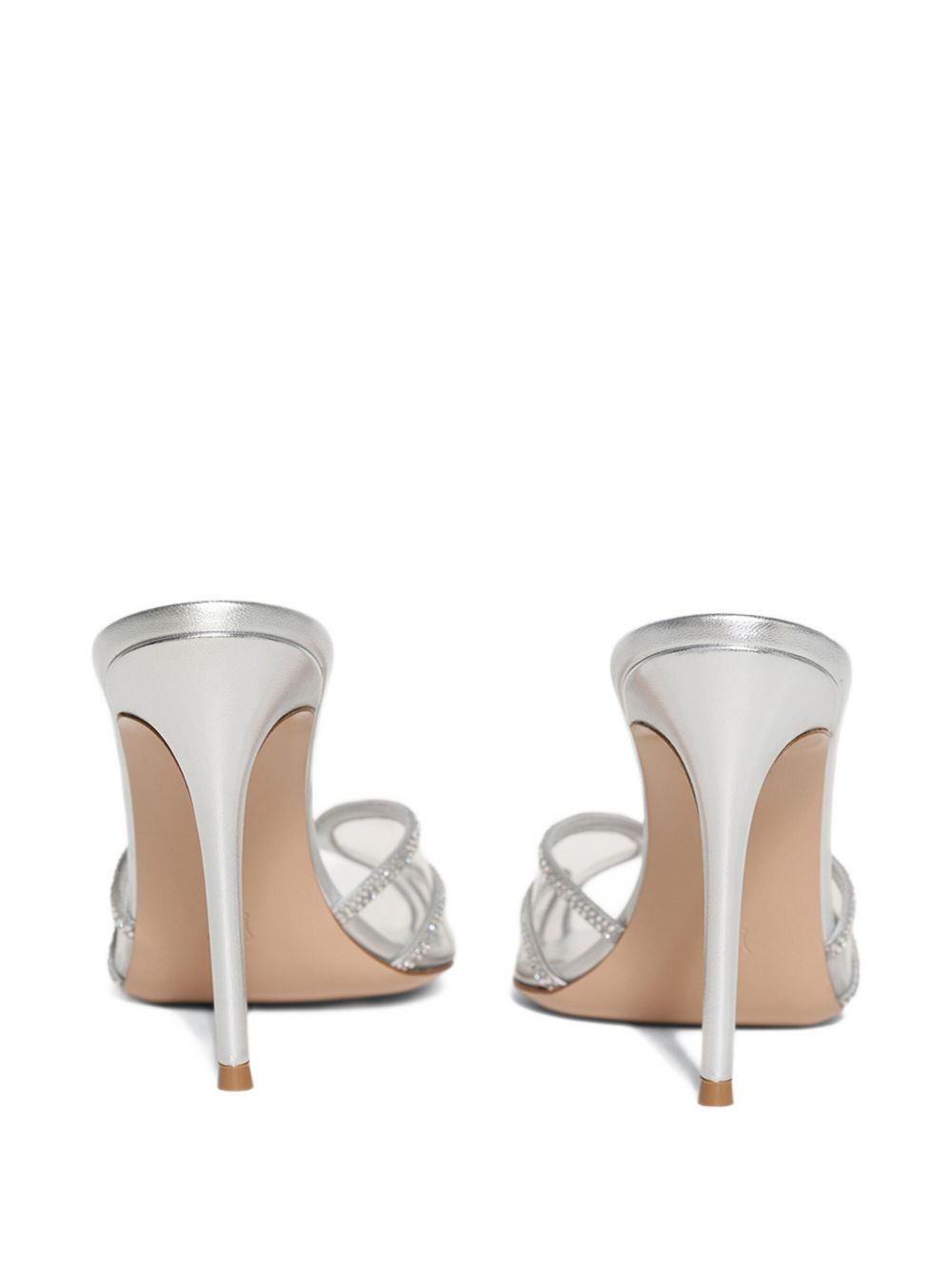 95mm crystal-embellished peep-toe heels - 2