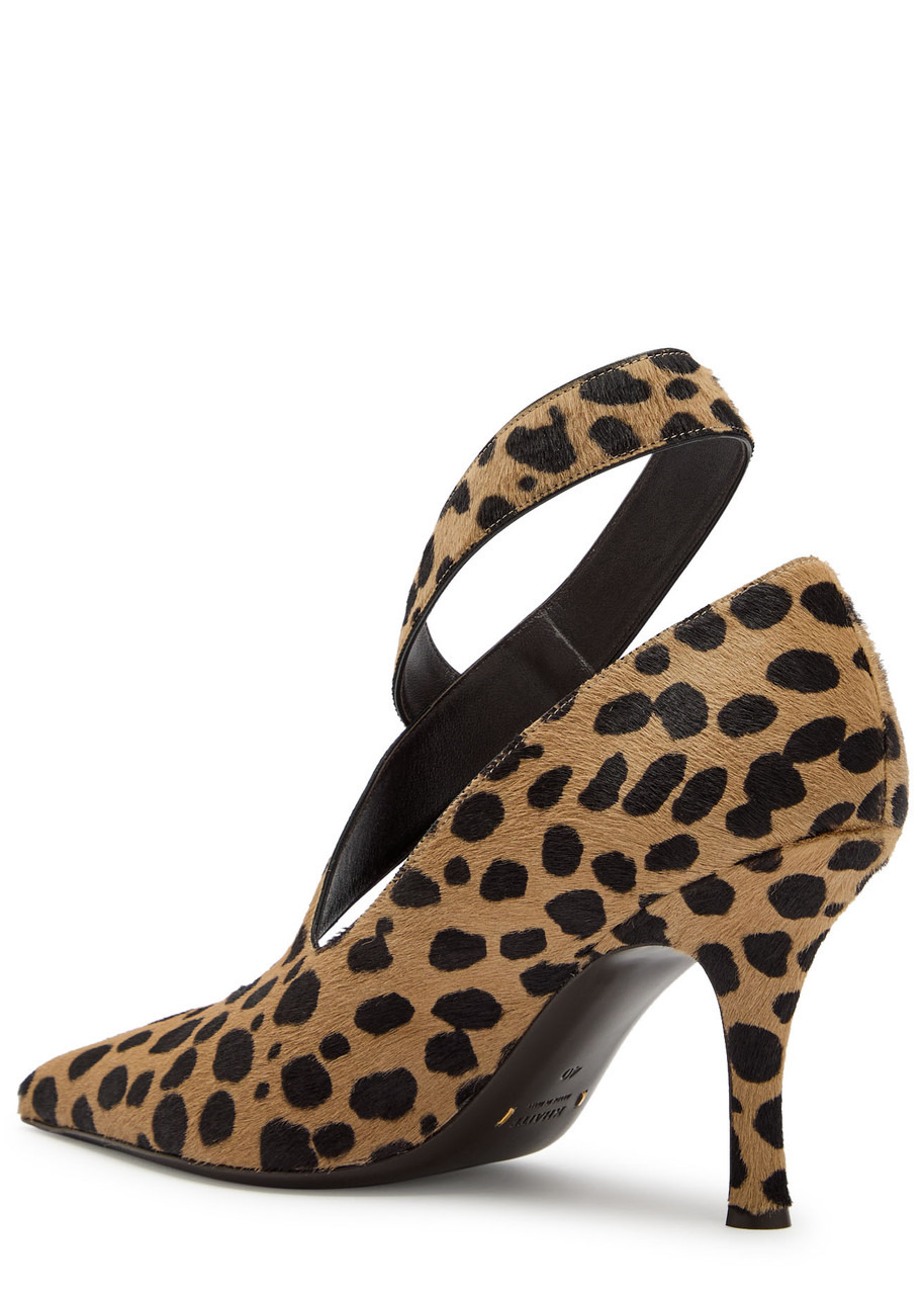 Khaite Sloane 85 Leopard-print Calf-hair Pumps - 2