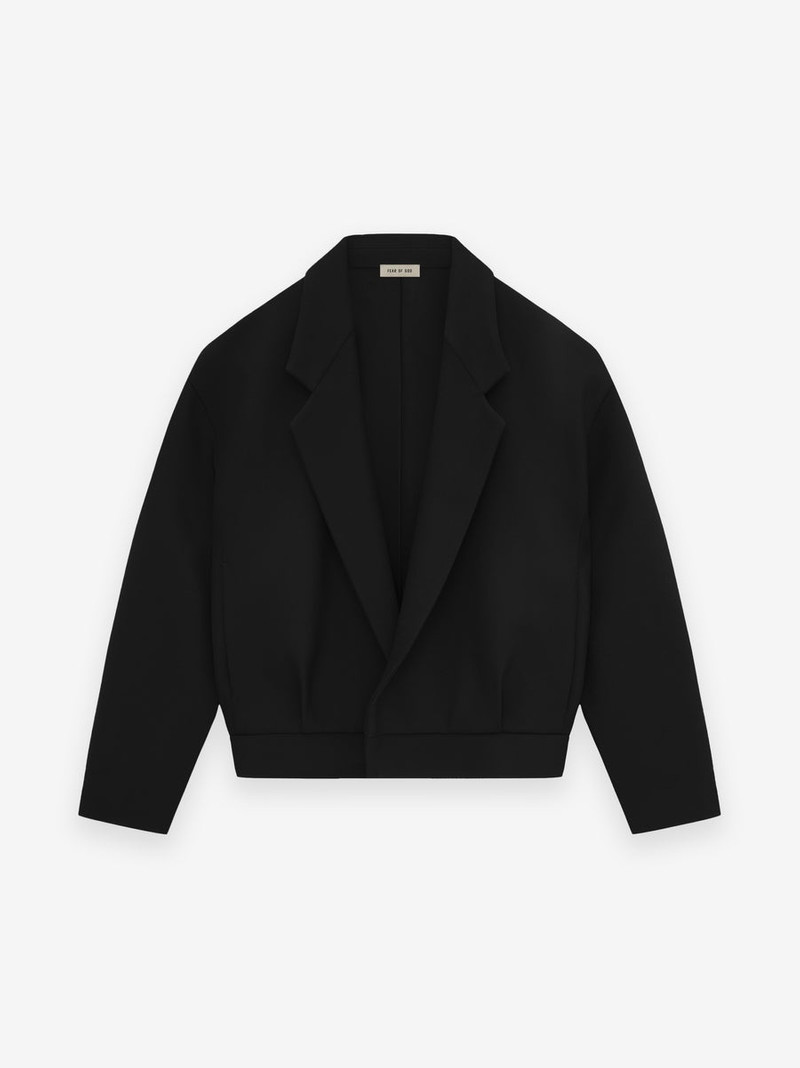 Wool Gabardine Notch Lapel Jacket 1