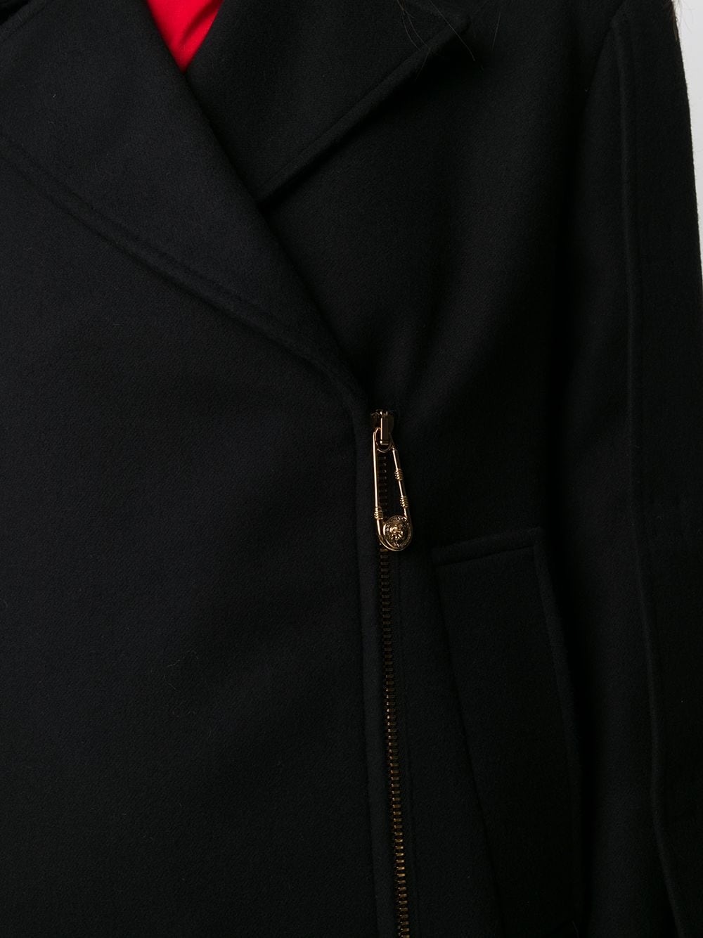 safety pin zipped jacket - 5