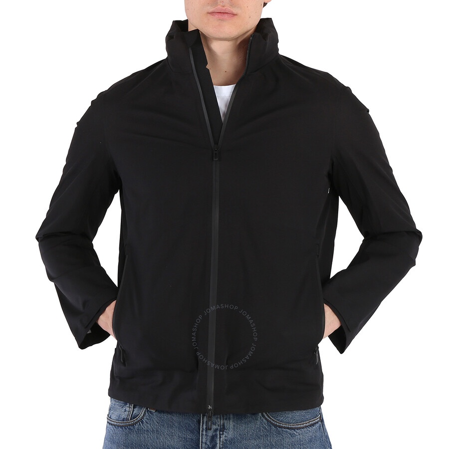 Emporio Armani Black Water-repellent Travel Windbreaker Jacket - 1