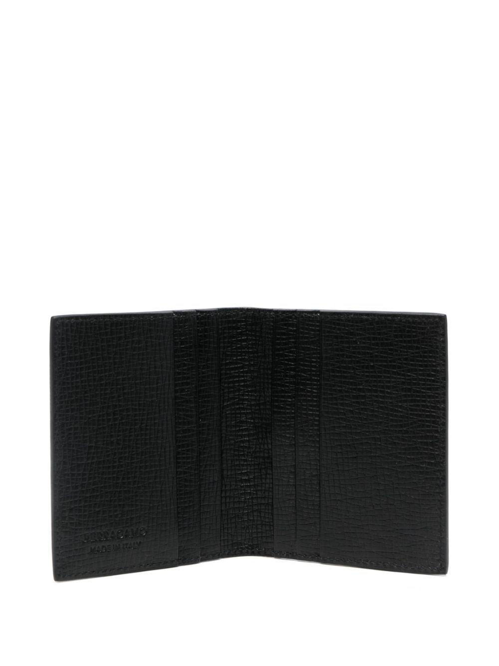 SALVATORE FERRAGAMO BLACK LEATHER WALLET - 2