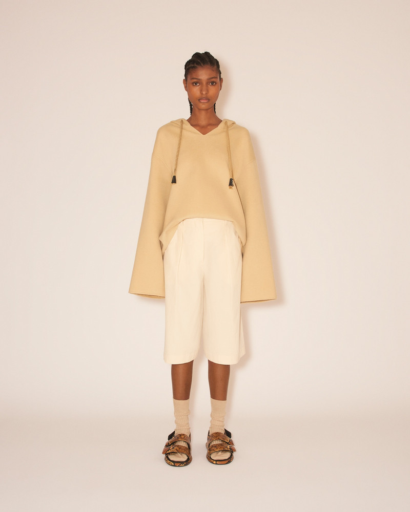 MOSHE - Light double wool smock - Creme 1