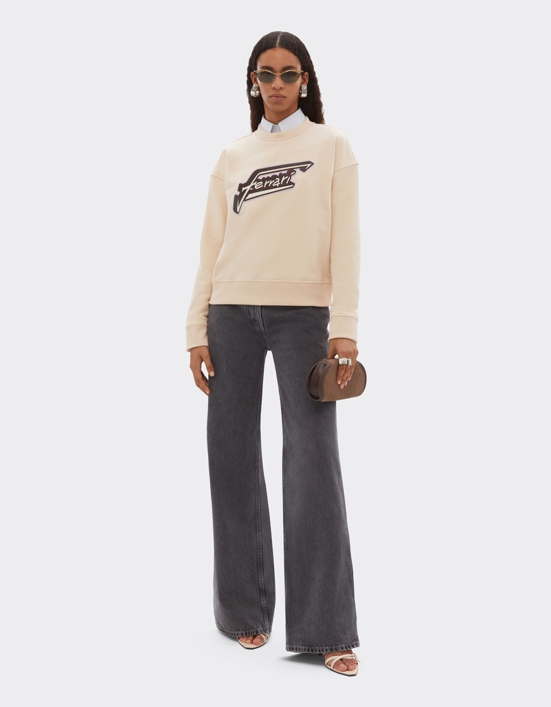Ferrari Cotton sweatshirt with Ferrari patch outlook