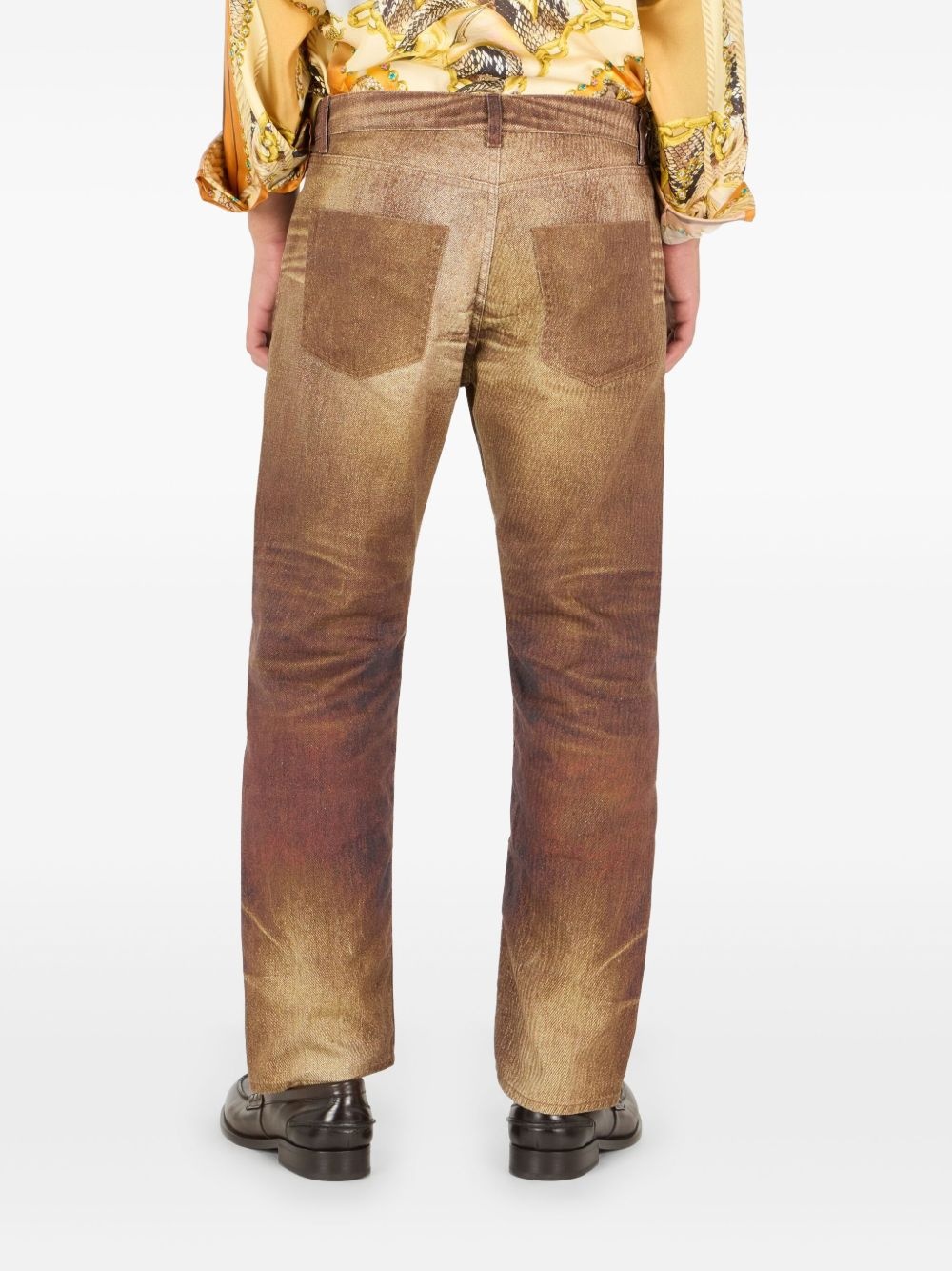 faded-effect jeans - 4