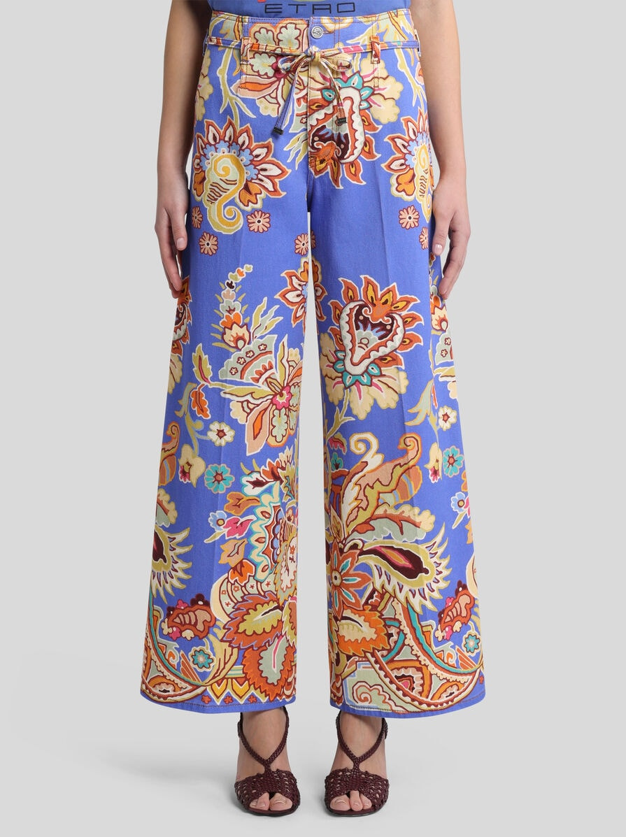 CULOTTE JEANS WITH BELT - 2