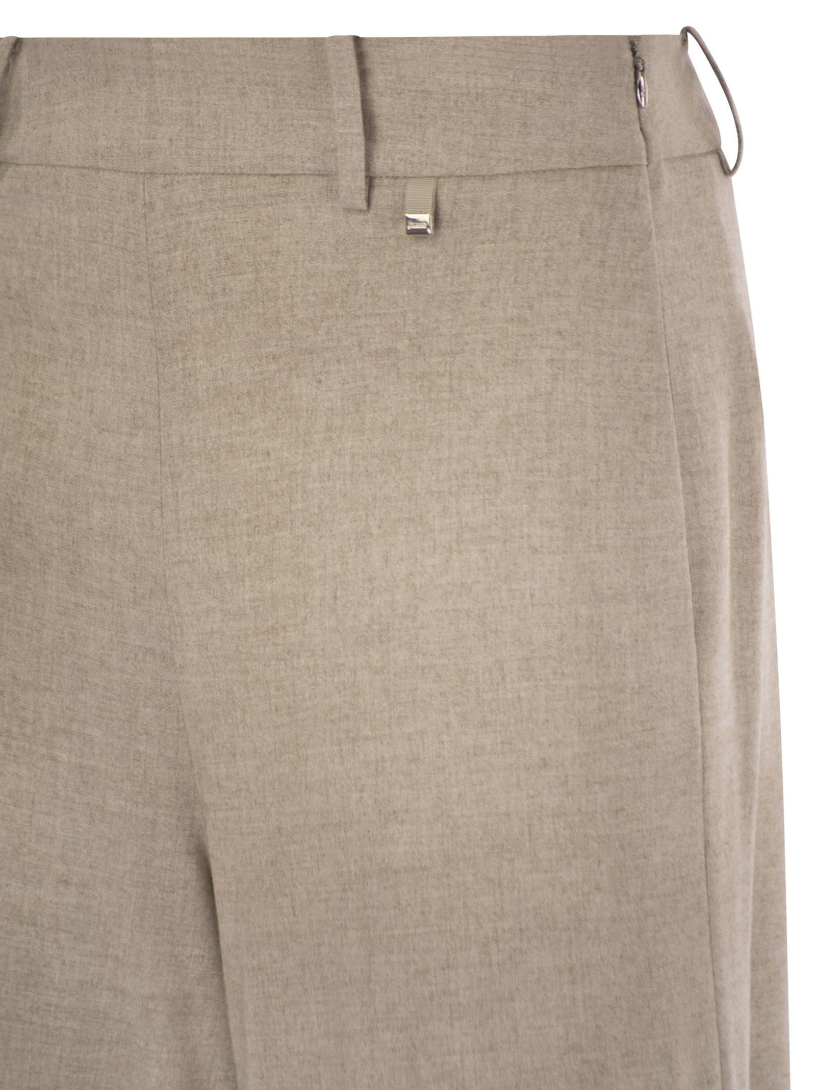 Herno Women Resort Trousers In Melange Fabric - 4