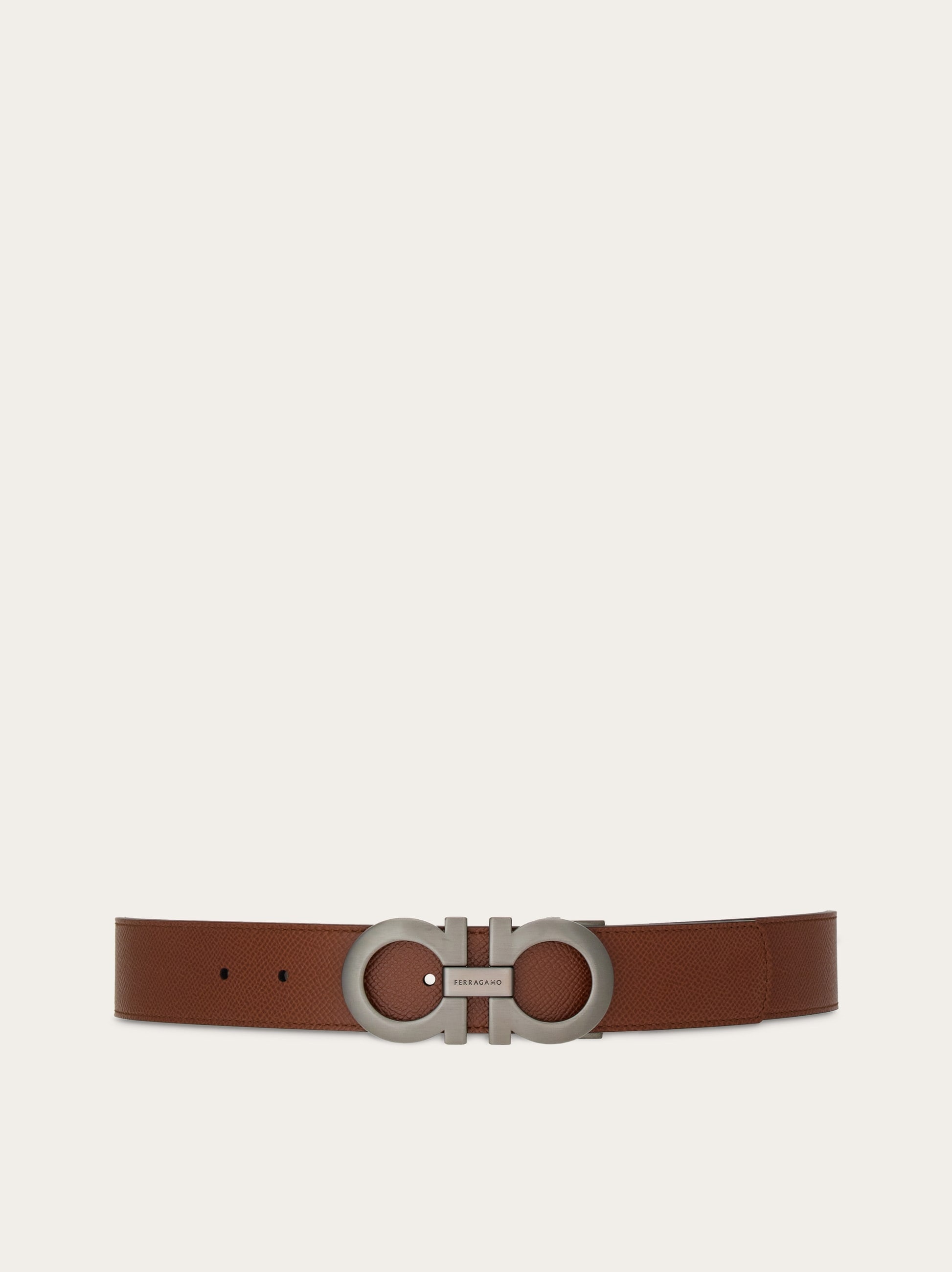 Reversible and adjustable Gancini belt - 1
