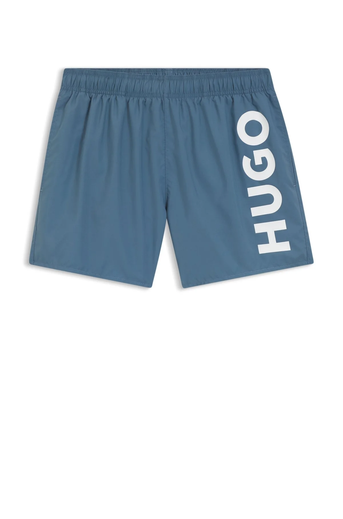 SWIM SHORTS WITH VERTICAL LOGO PRINT - 1