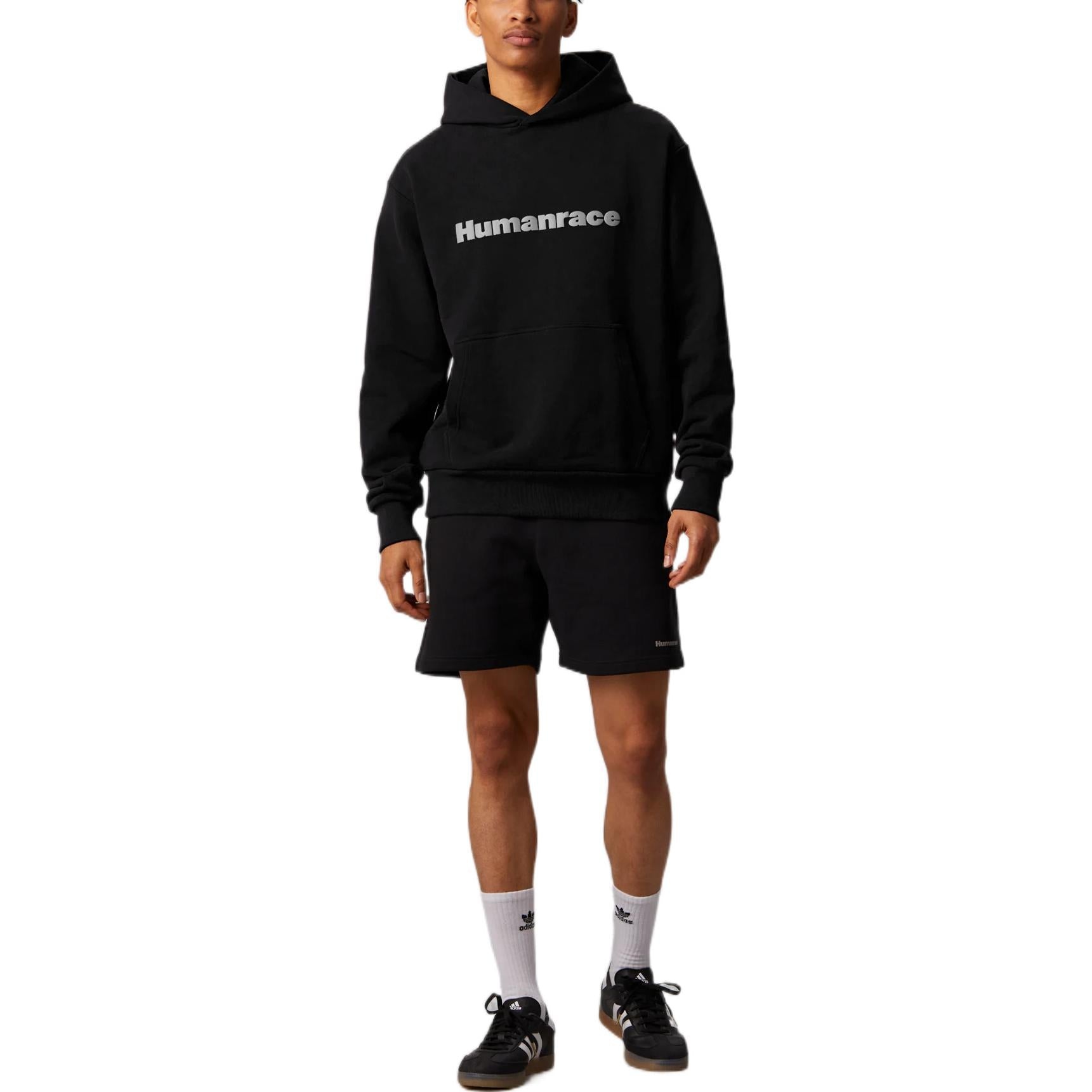 adidas x Pharrell Humanrace Logo Hoodie 'Black' HG1812 - 3