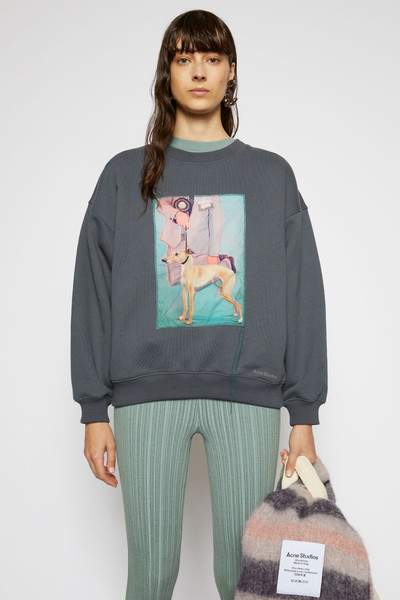 Acne Studios Dog-patch sweatshirt slate grey outlook