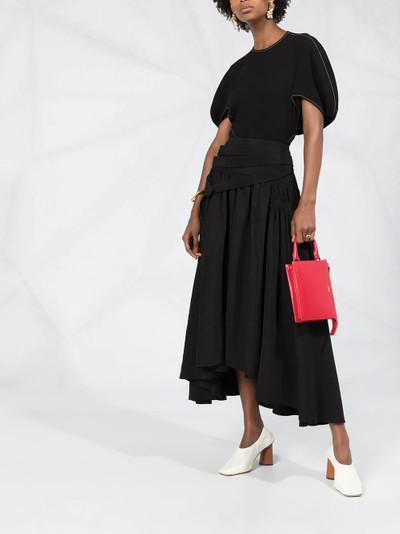 Jil Sander pleated mid-length skirt outlook