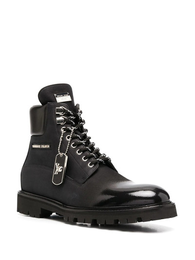 PHILIPP PLEIN Istitutional lace-up boots outlook