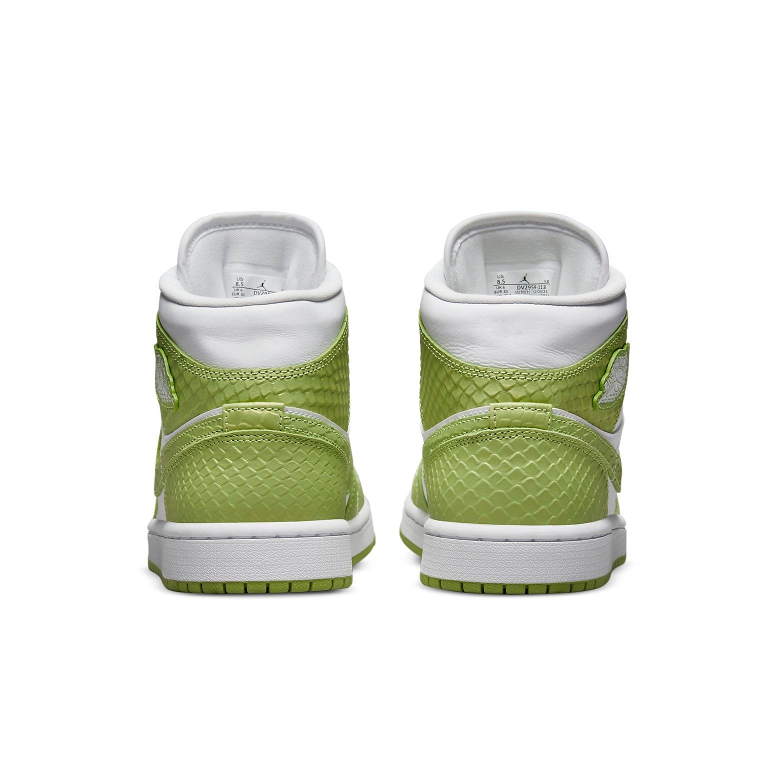 (WMNS) Air Jordan 1 Mid SE 'Green Python' DV2959-113 - 5