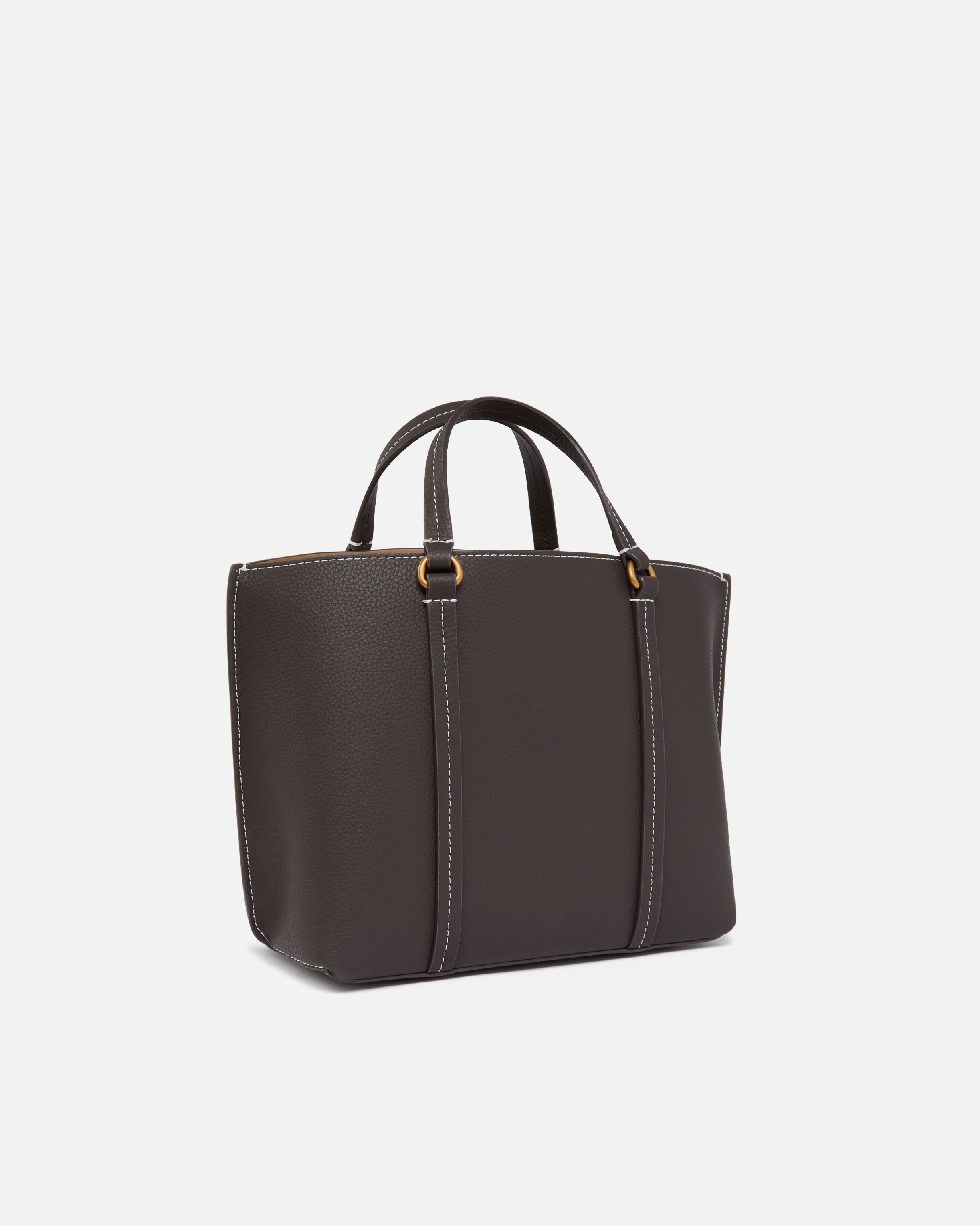 LARGE TUMBLED LEATHER SHOPPER BAG - 2