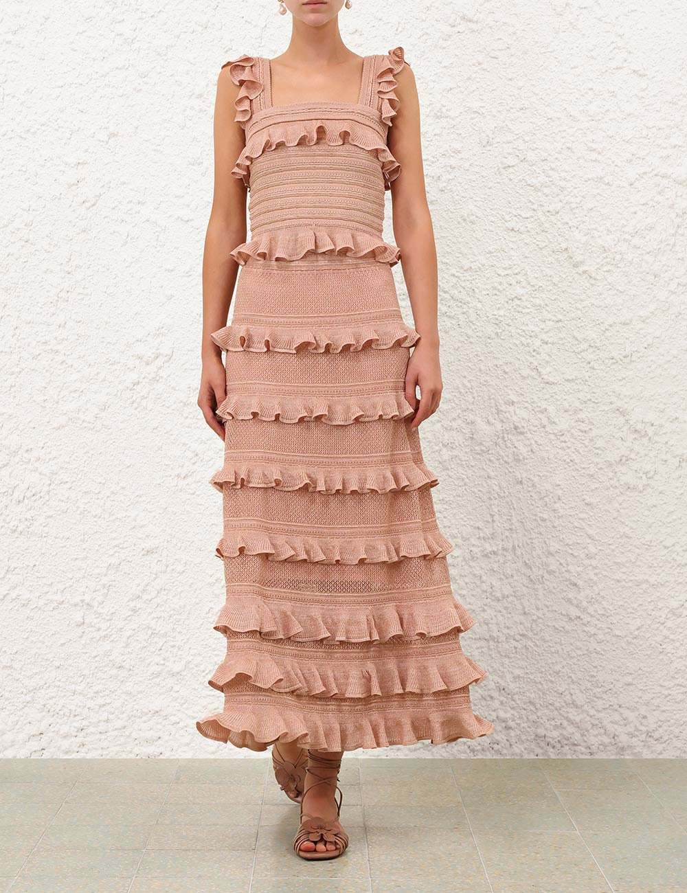 REBELLION FRILL MIDI SKIRT - 2