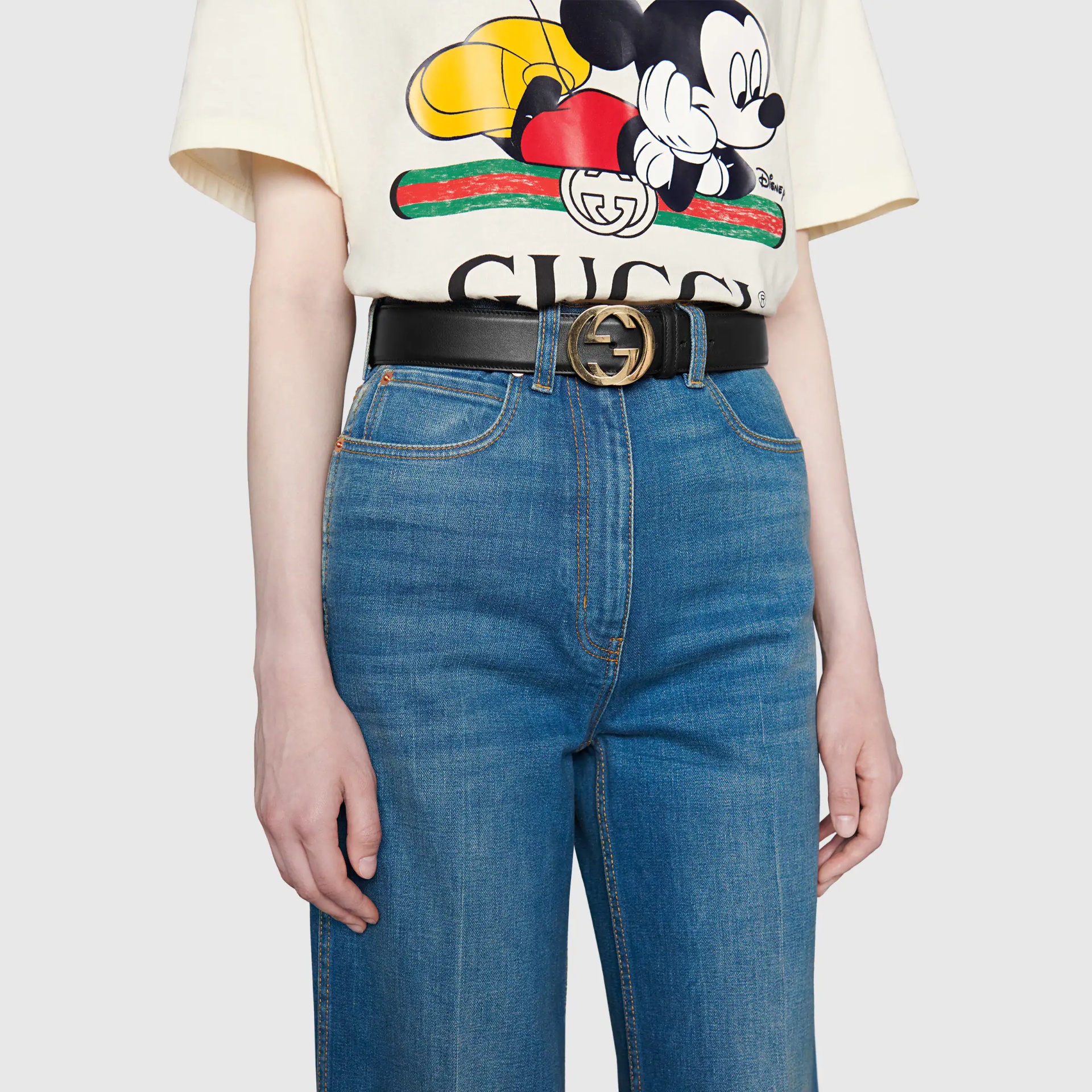 Gucci Interlocking G Buckle Wide Belt - 3