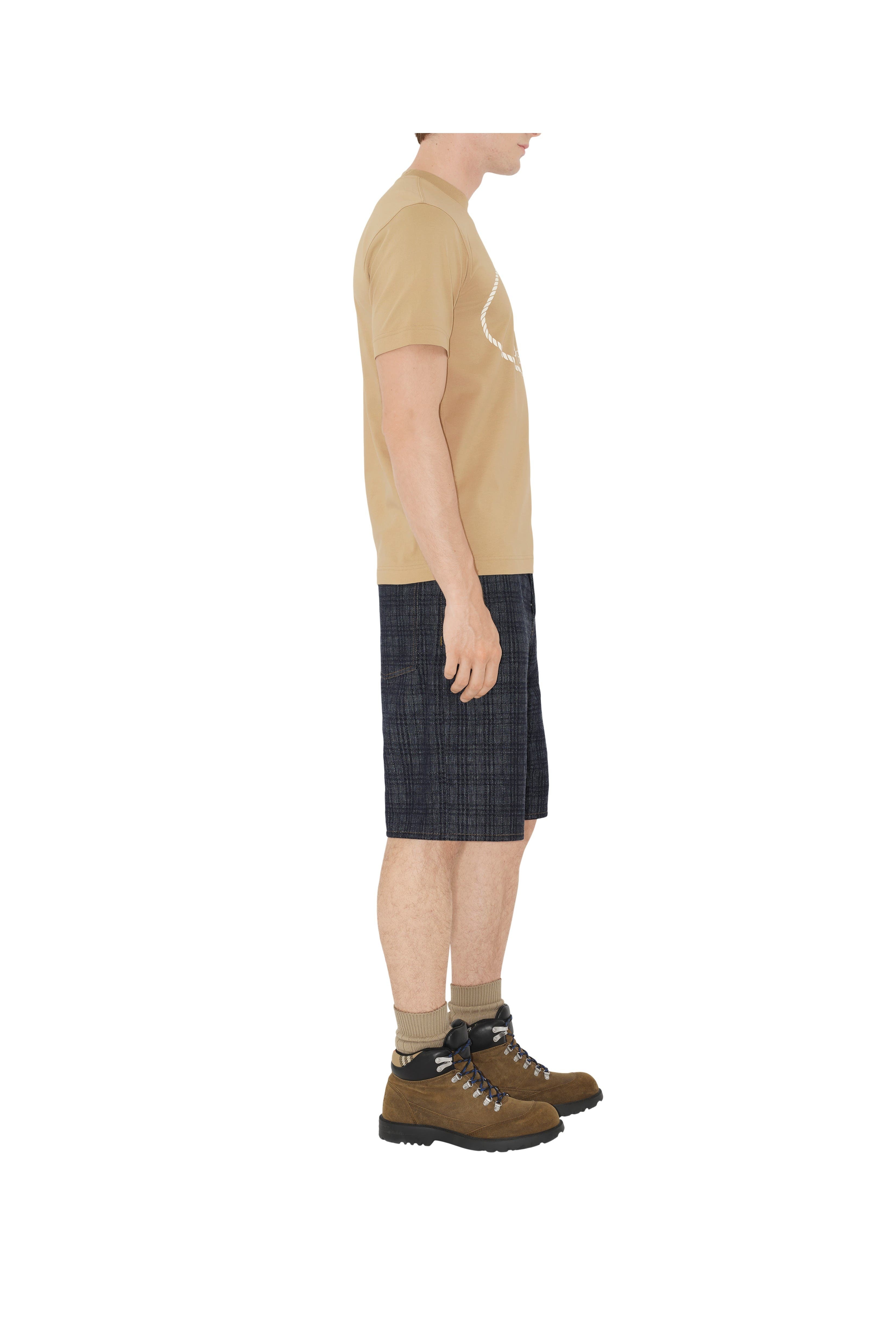 burberry Knight Stamp Cotton T-shirt in Flax Beige at Nordstrom - 3