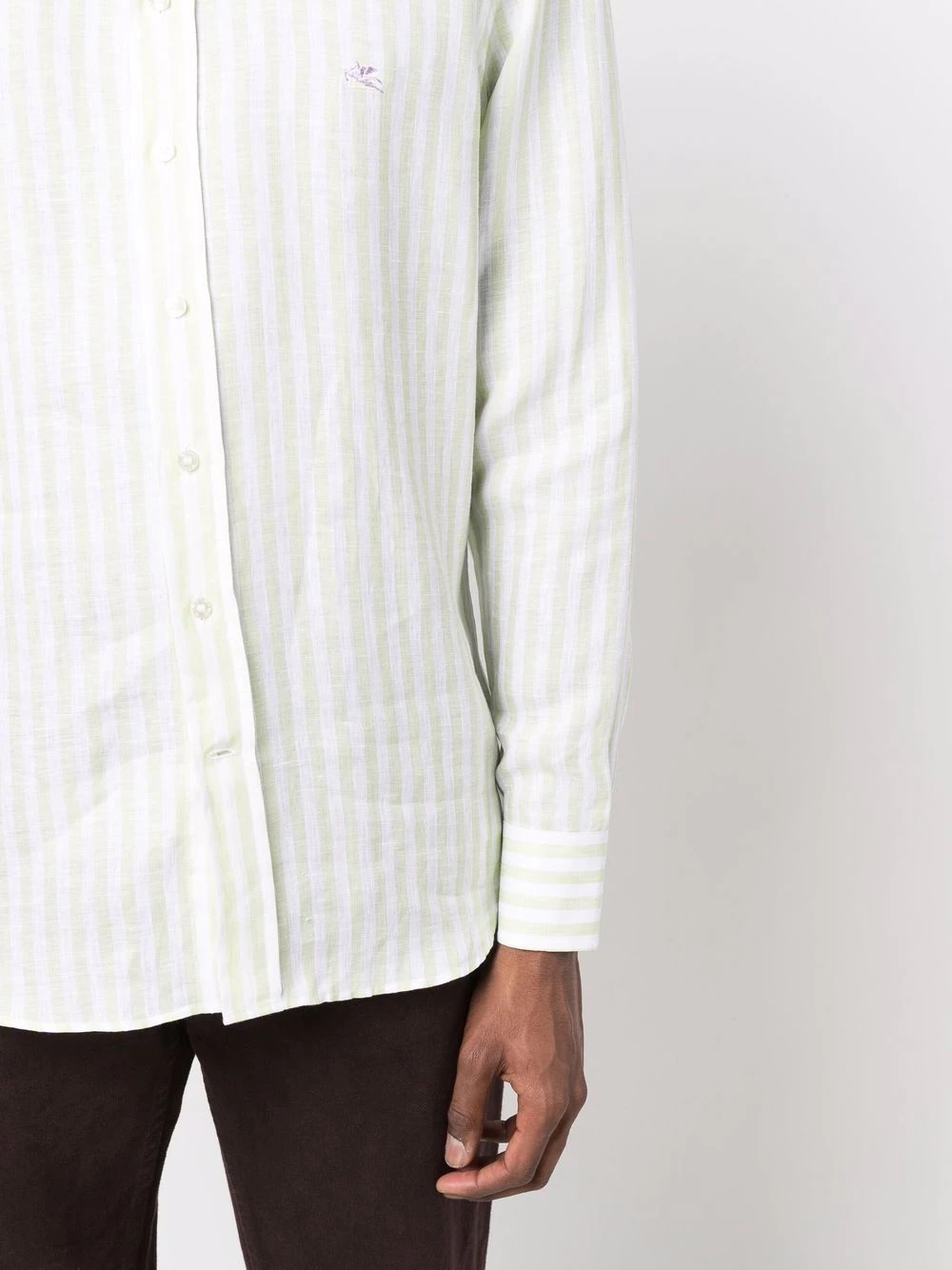 striped long-sleeve shirt - 5