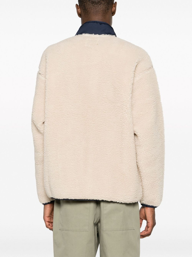 로고 잡아당기기 fleece 재킷 5