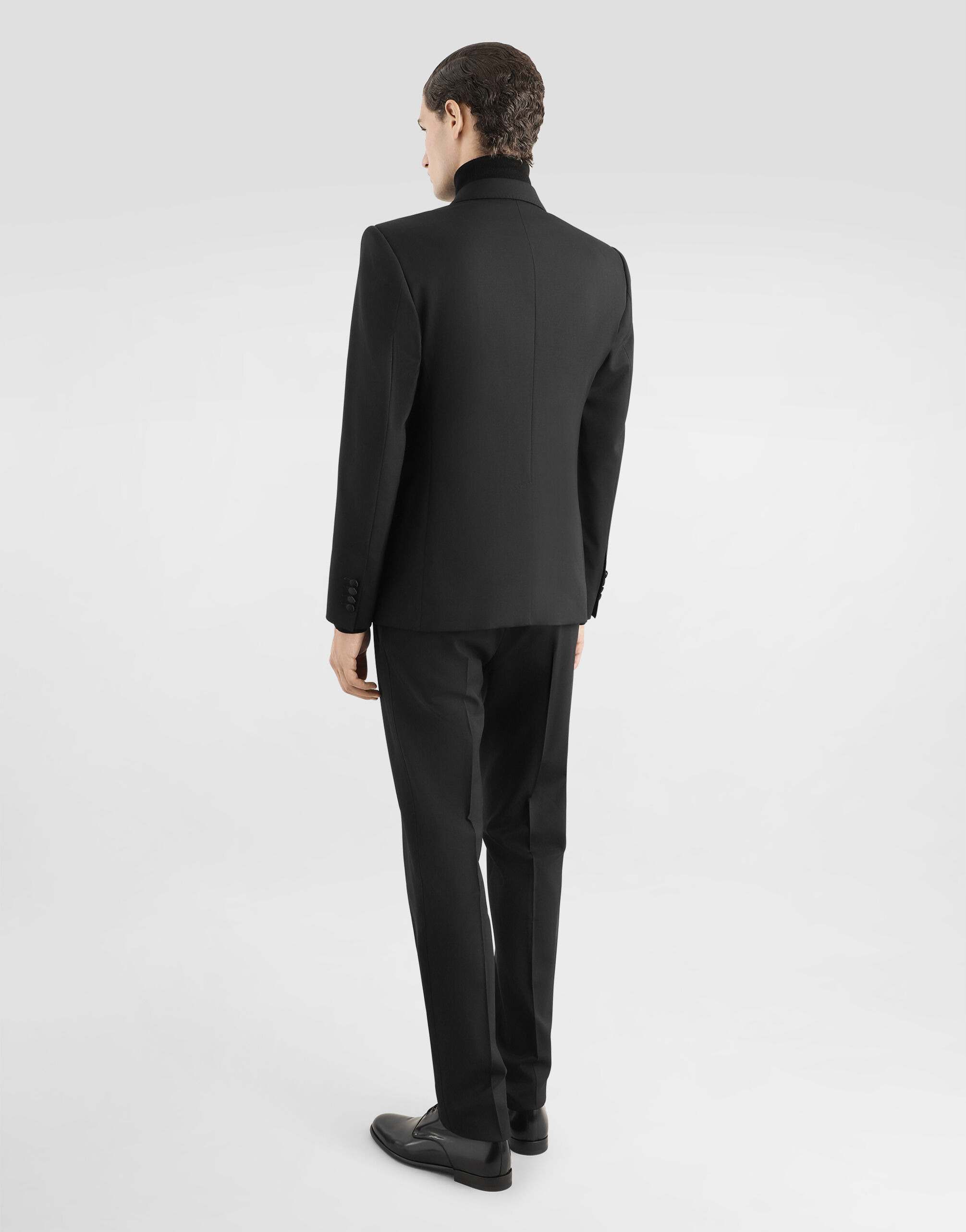 Three-piece Sicilia-fit suit in stretch wool - 3