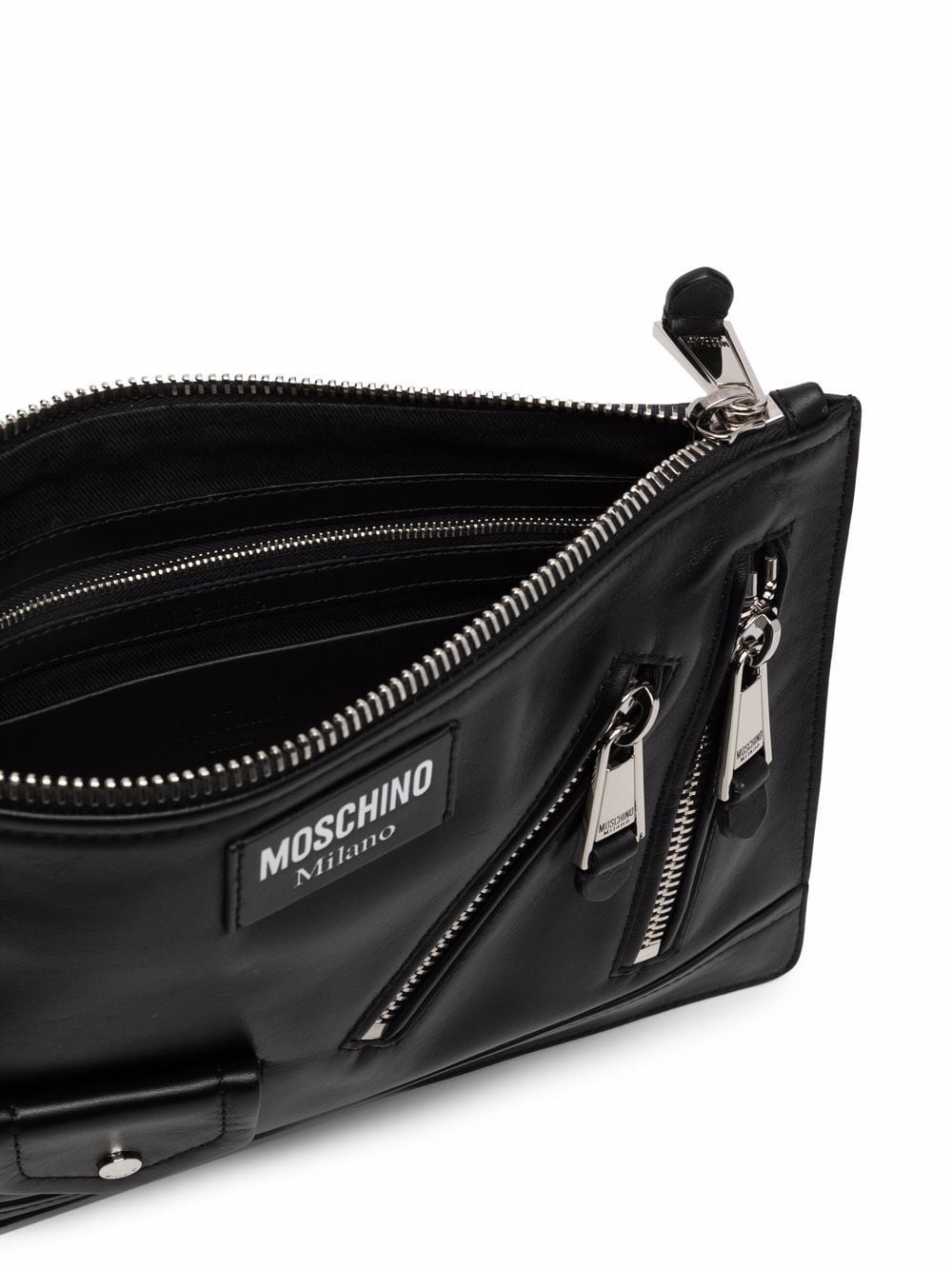 biker-style clutch bag - 5