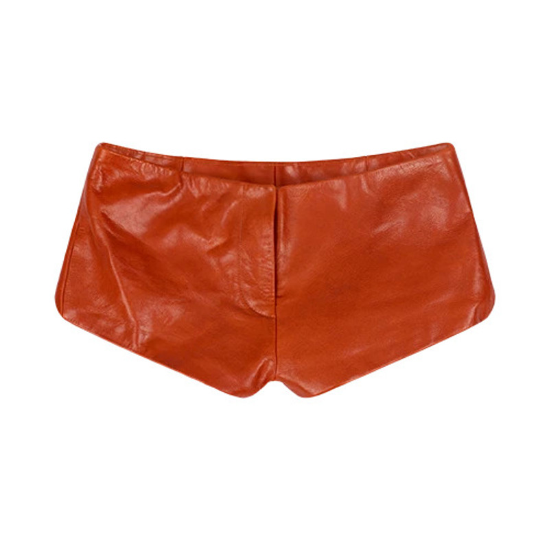 PUPPY LEATHER SHORT COPPER 1