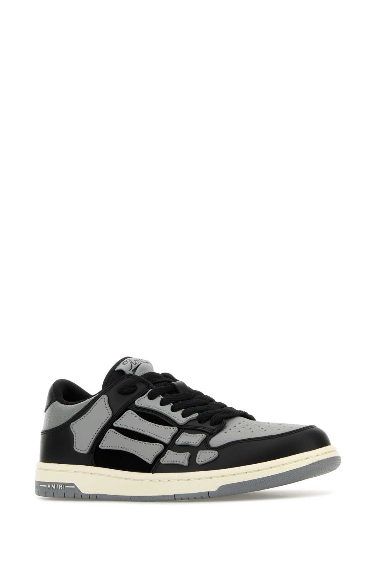 Amiri Men Two-Tone Leather Skel Sneakers - 2