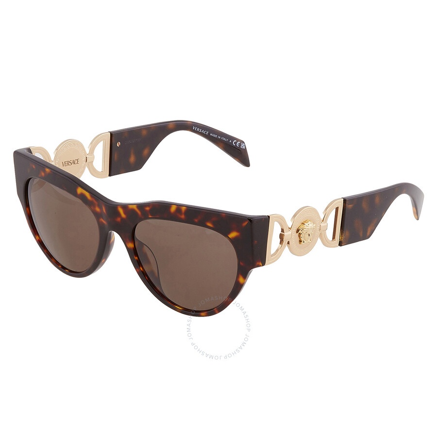 Versace Brown Cat Eye Ladies Sunglasses VE4440U 108/3 56 - 4