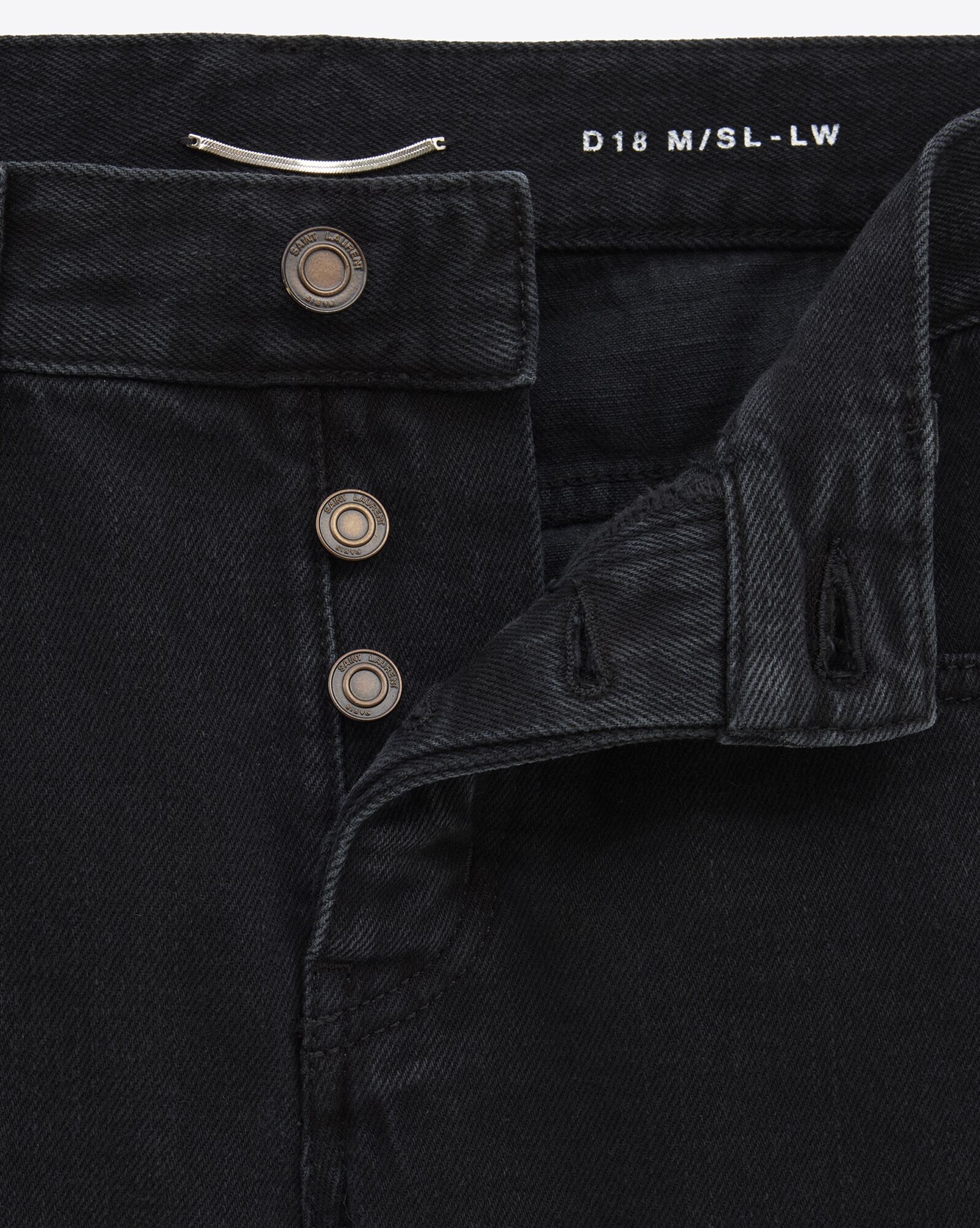 slim-fit jeans in carbon black denim - 3