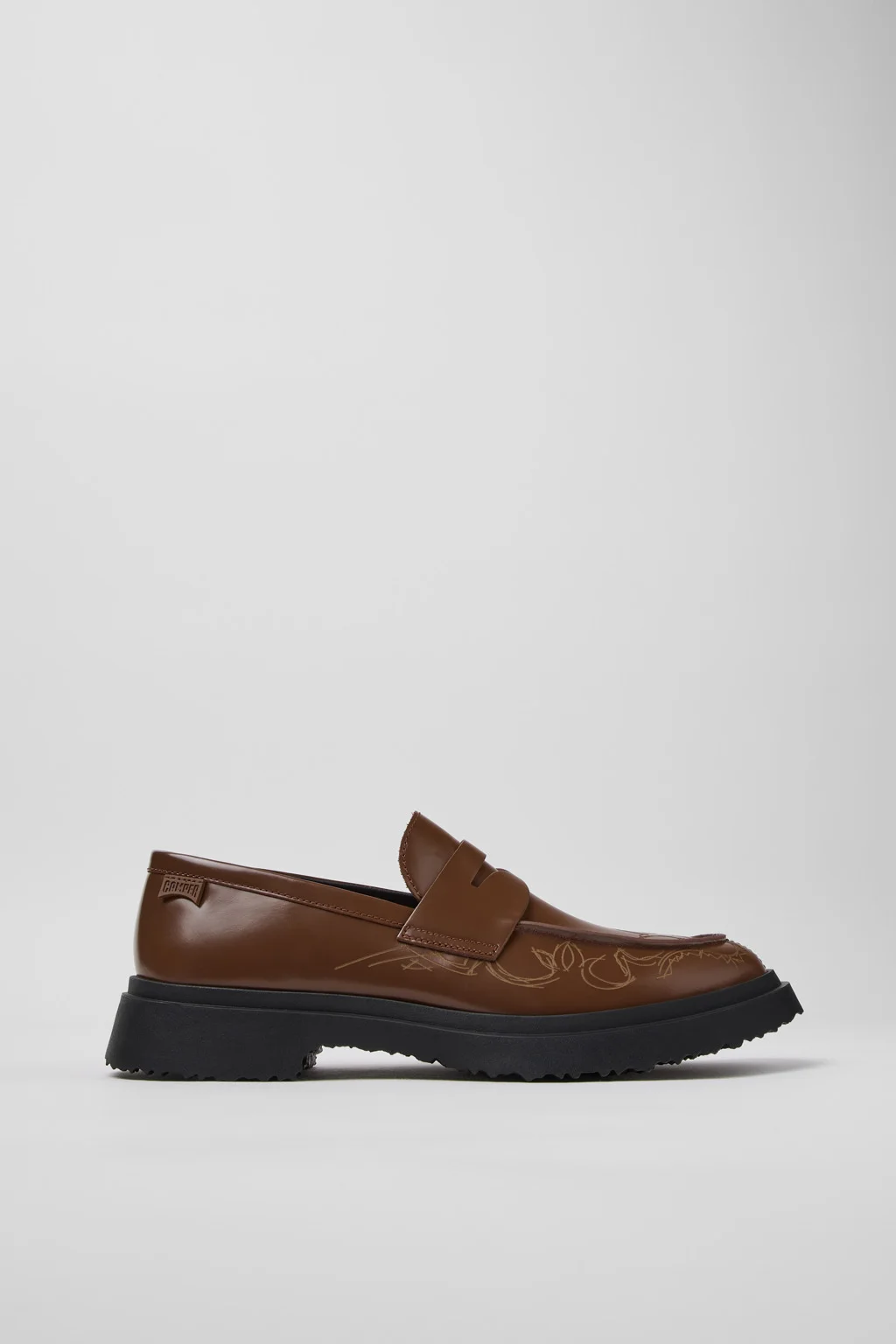 Walden Brown Leather Moccasins for Men. - 1