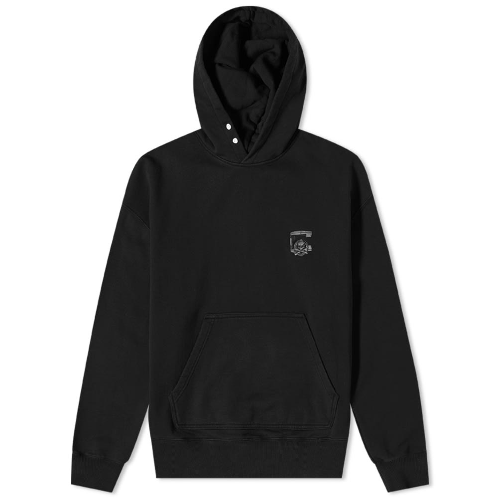 C2H4 x MASTERMIND JAPAN Applique Logo Popover Hoody - 1