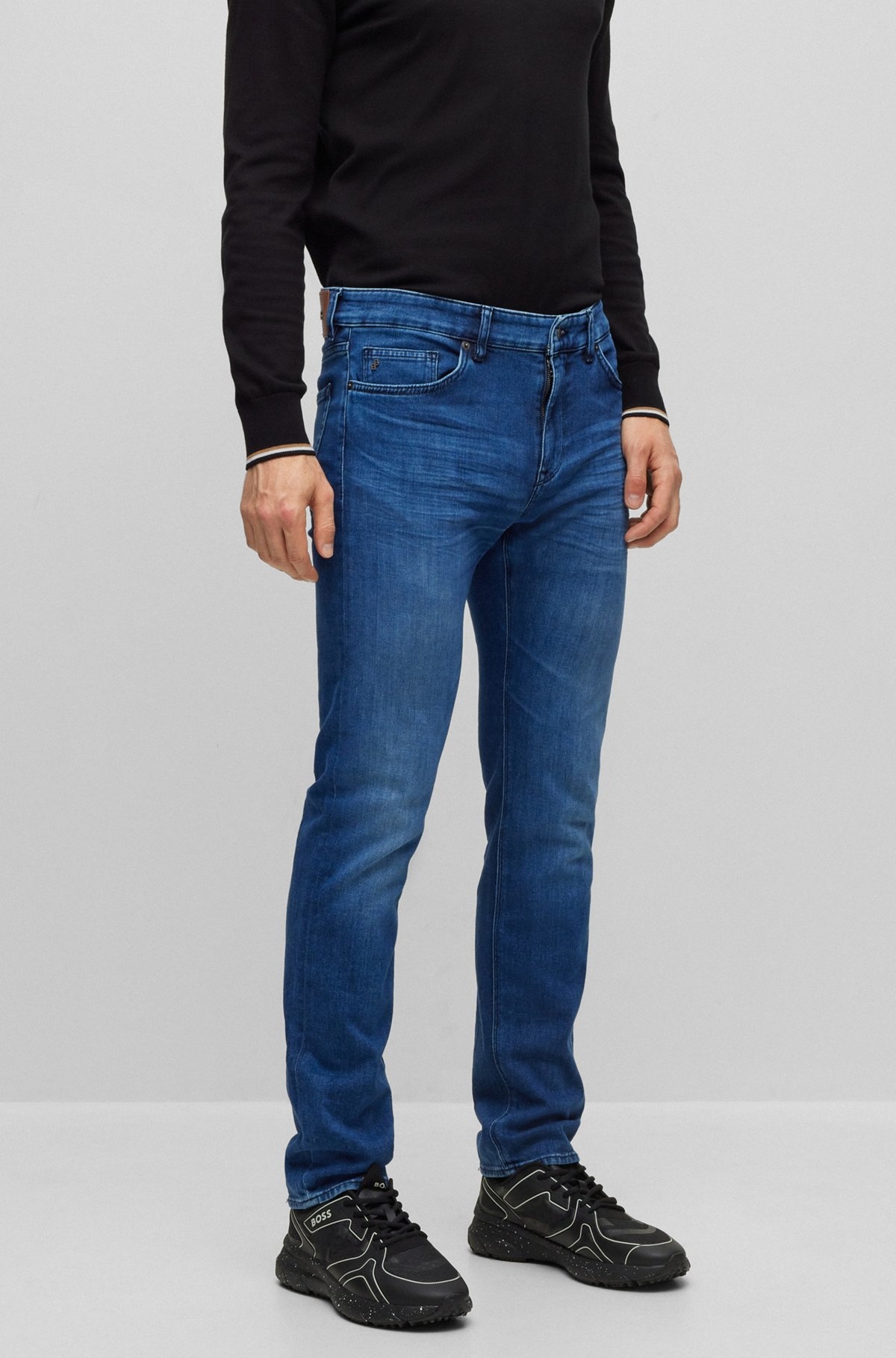 REGULAR-FIT JEANS IN BLUE ITALIAN DENIM - 2