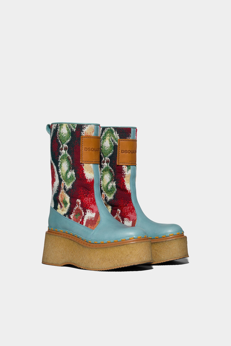 GRAPHIC JACQUARD ANKLE BOOTS 3