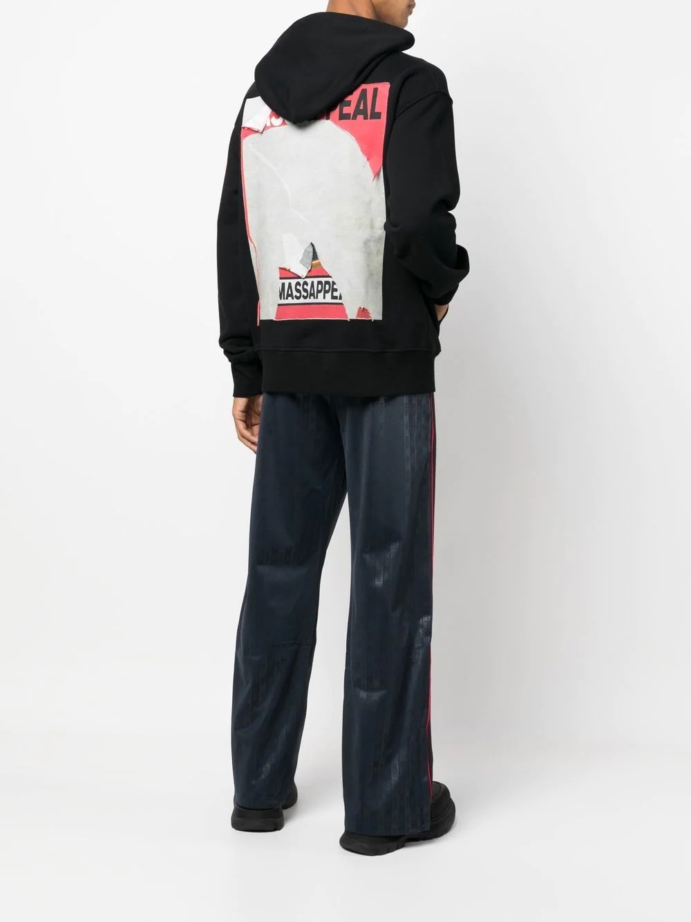 graphic-print cotton hoodie - 2