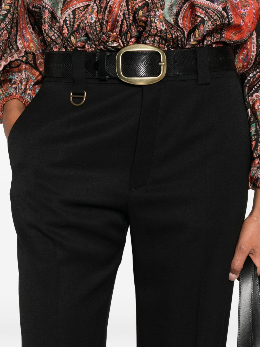 ring-detail trousers - 5