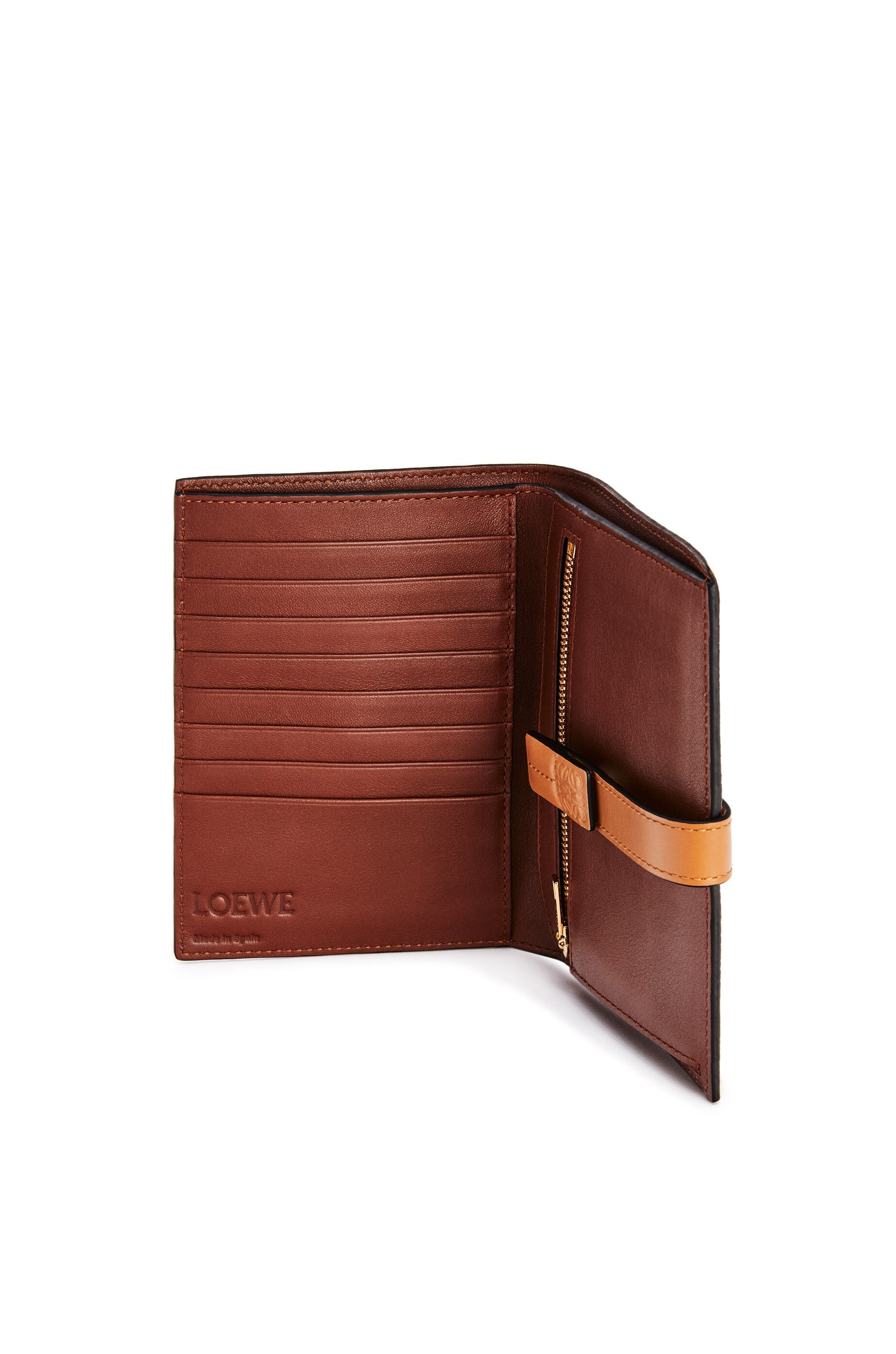 Medium Vertical Wallet in soft grained calfskin - 2