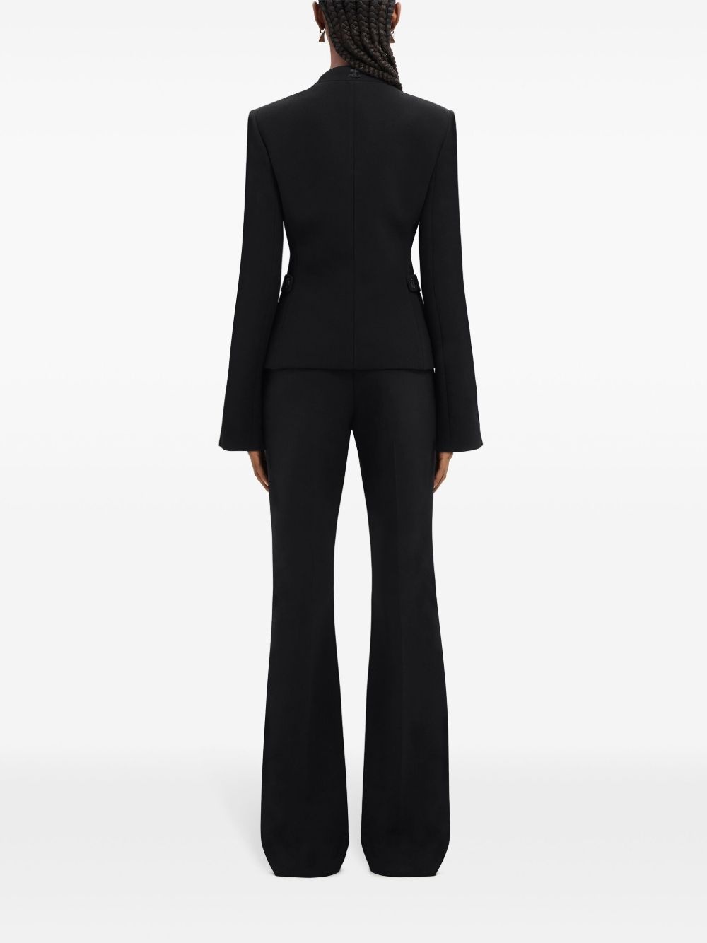 Heritage concealed-fastening crepe jacket - 4