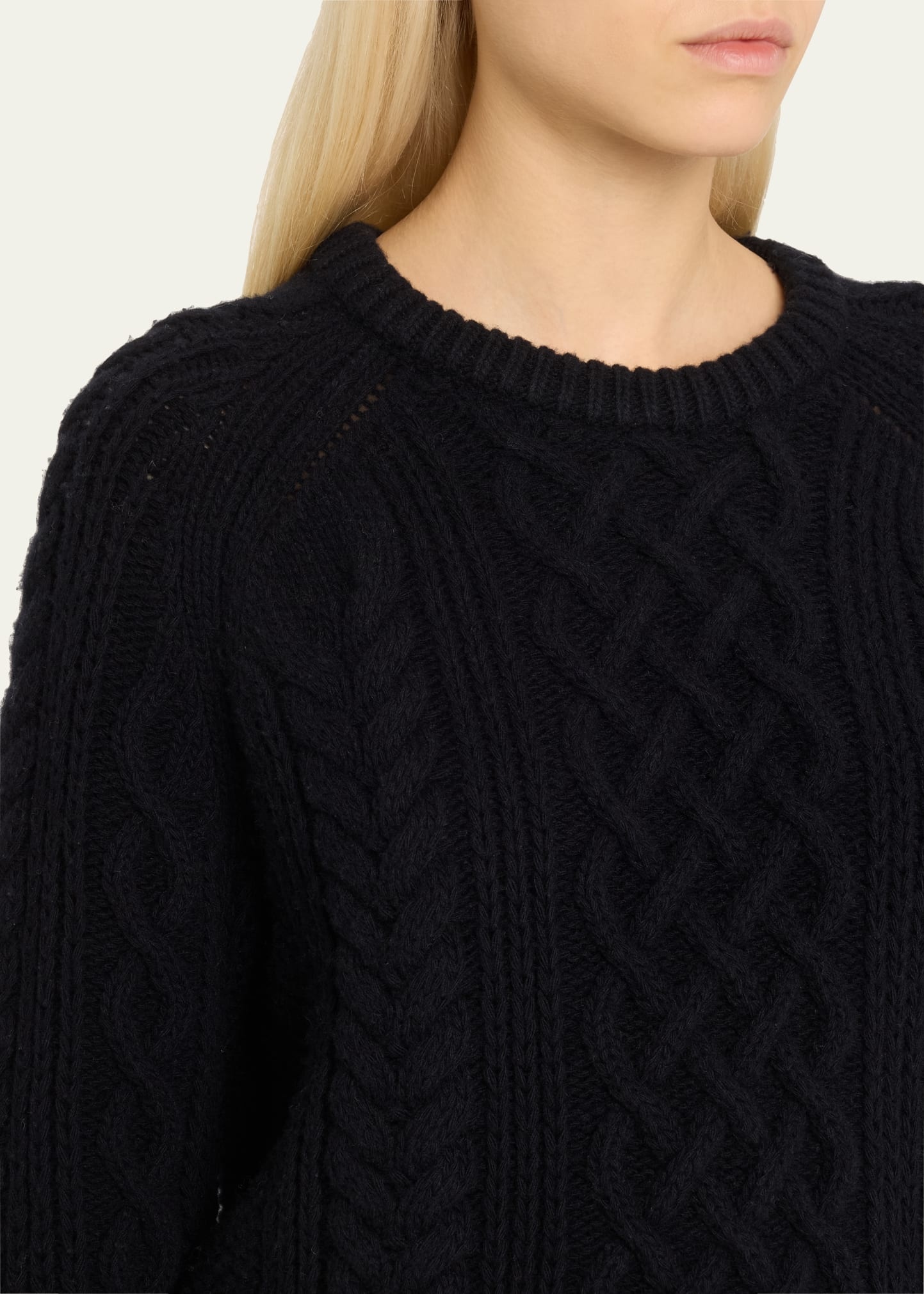 Renata Cable Cashmere Sweater - 5