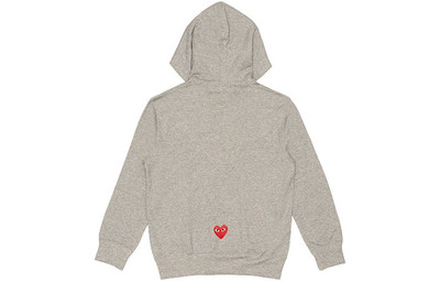 Comme des Garçons PLAY COMME des GARCONS PLAY x CDG Logo Drawstring Hoodie 'Grey' AE-T104-051-1 outlook