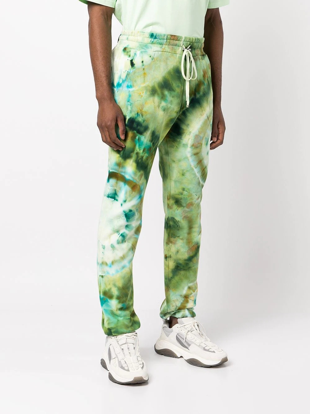 tie-dye cotton track pants - 3