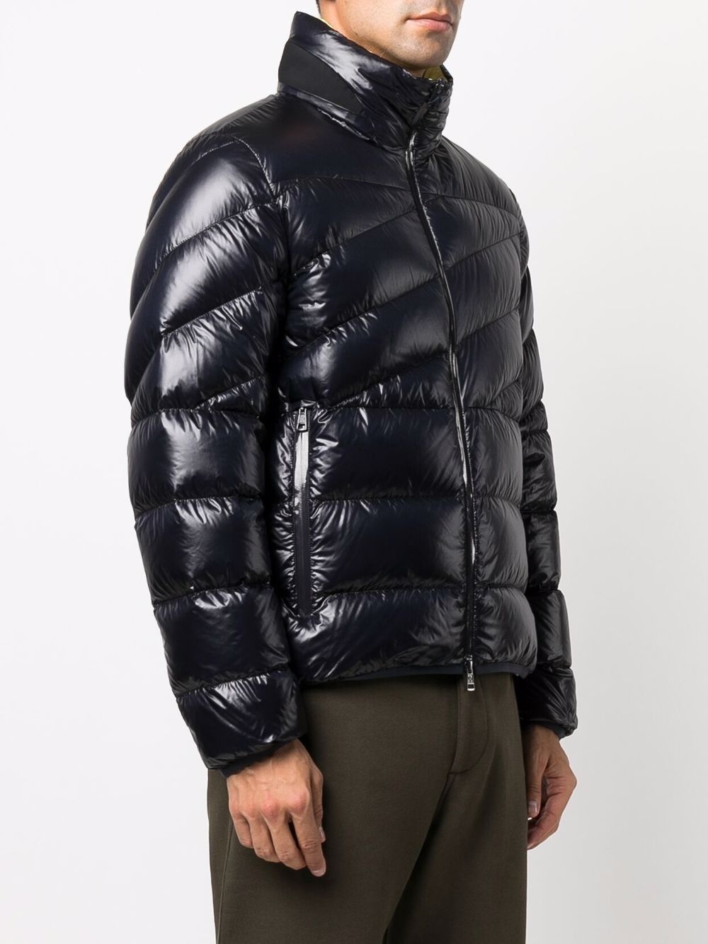 high-shine padded coat - 3