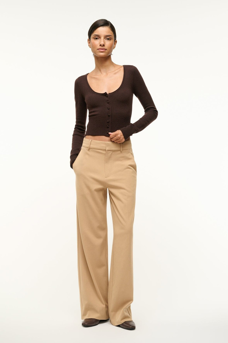 STAUD STAUD SABRINA SWEATER DARK CHOCOLATE outlook
