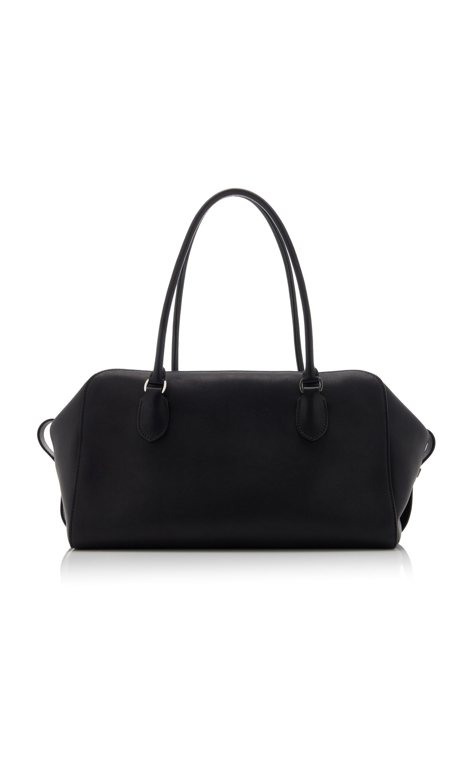 The Row E/W Leather Bowling Bag black | modaoperandi