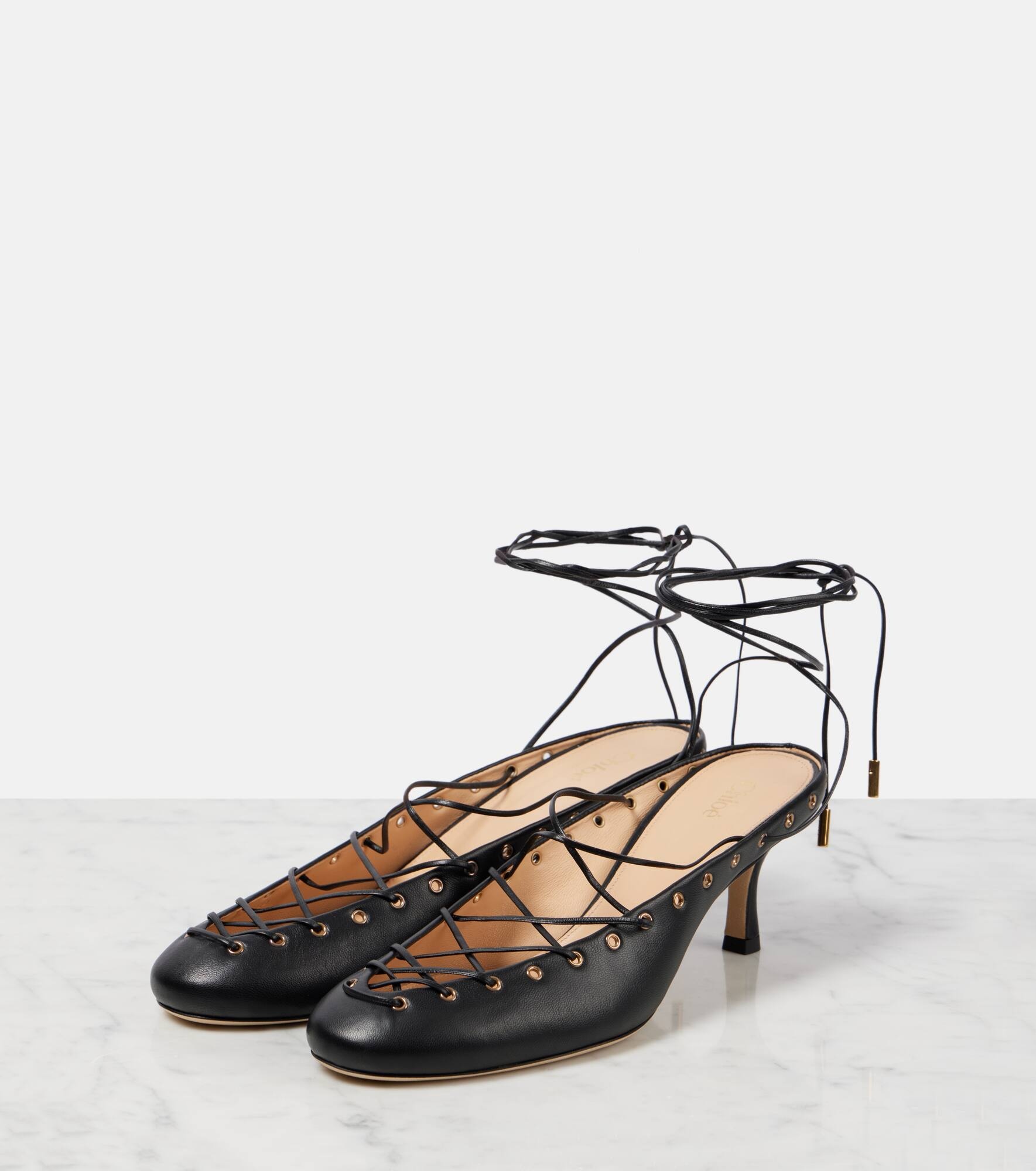 Ghillies leather pumps - 4