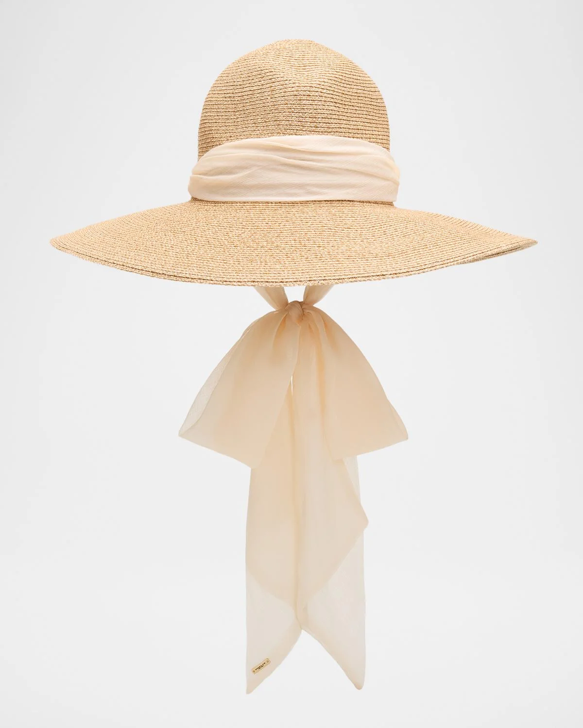Cassidy Packable Wide-Brim Fedora with Scarf - 1