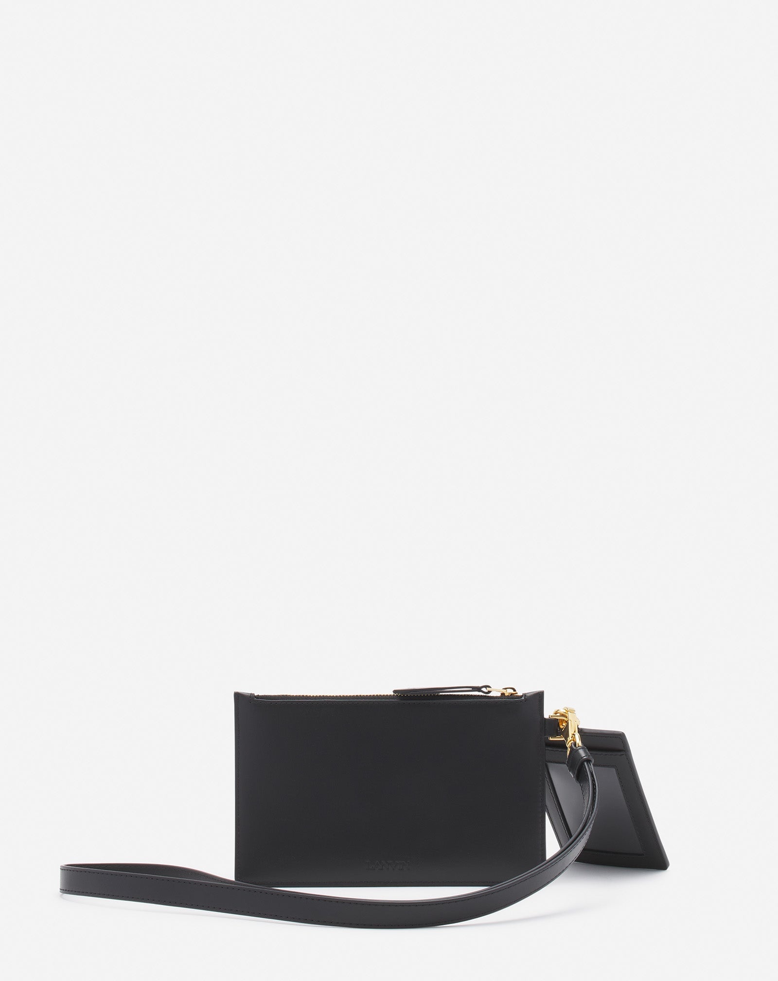 LANVIN X FUTURE LEATHER DOUBLE CLUTCH WITH PINS - 2