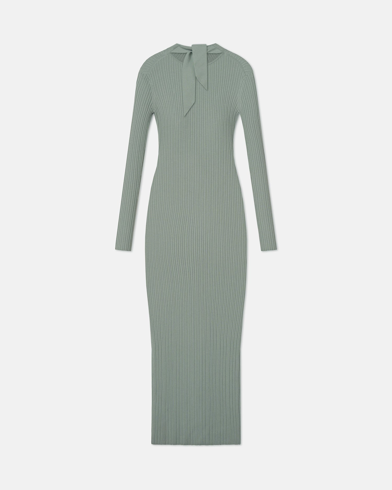 Fine Merino Rib Long Dress - 2
