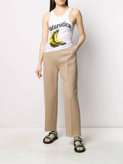 Christopher Kane Naturotica banana print sleeveless top outlook